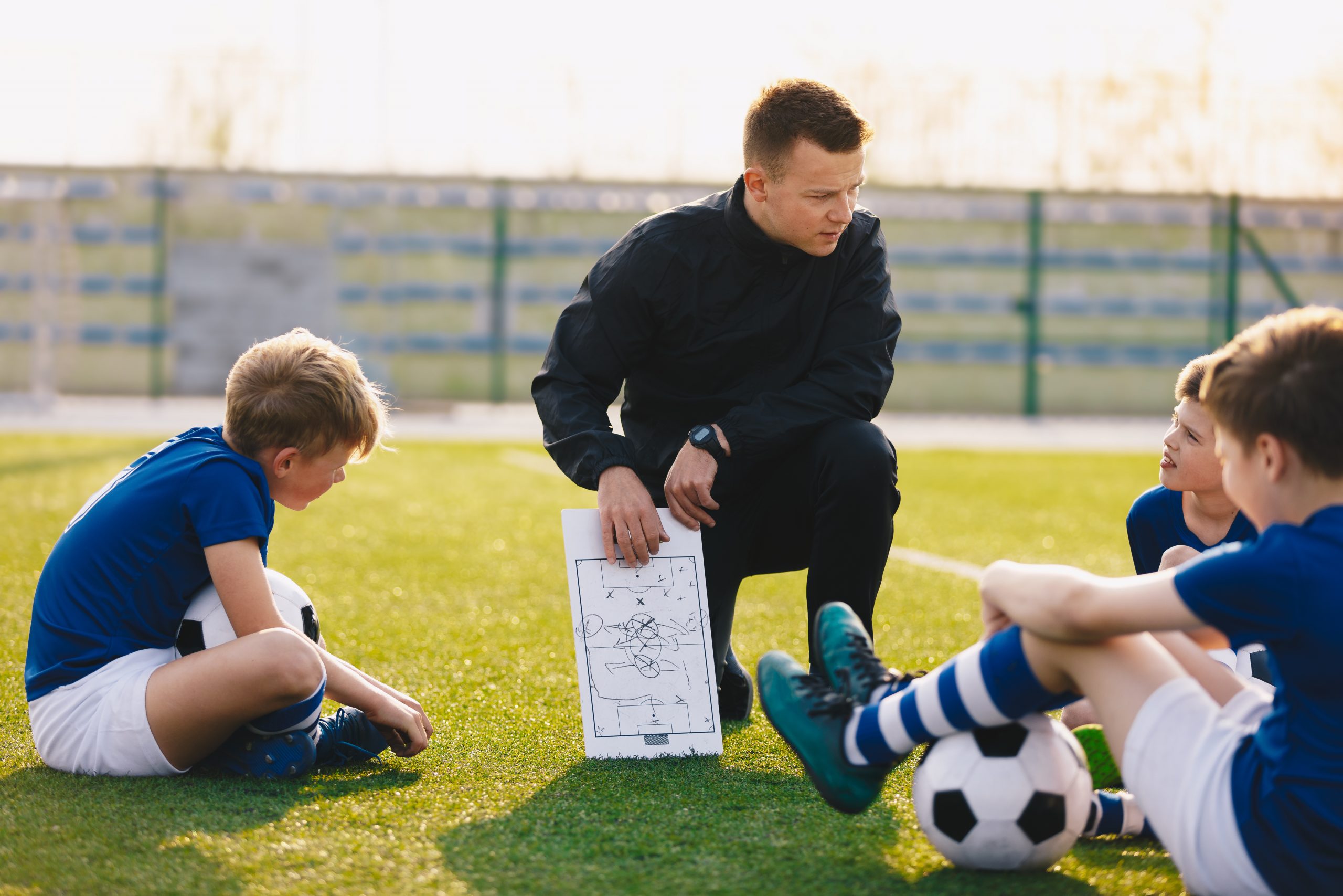 Entraineur de shop soccer