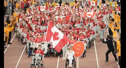 L'équipe canadienne aux jeux paralympiques