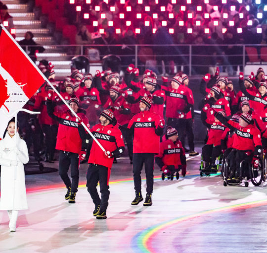 L'équipe canadienne aux jeux paralympiques