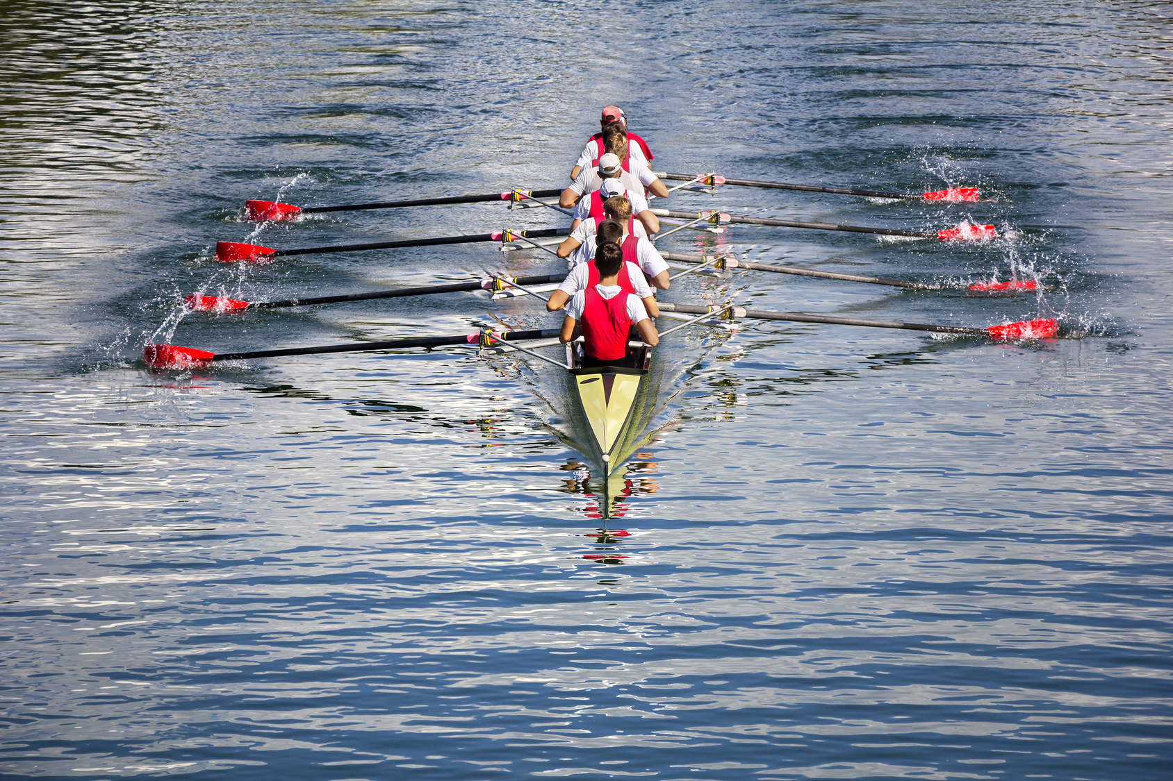 8-man rowing crew.