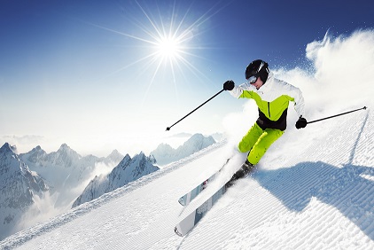 Person skiing