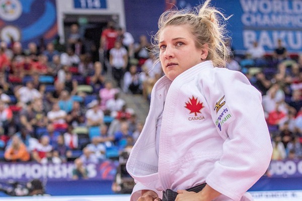 A picture of a female Judo Canada athlete