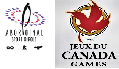 Logos of the Aboriginal Sport Circle and the Jeux Du Canada Games