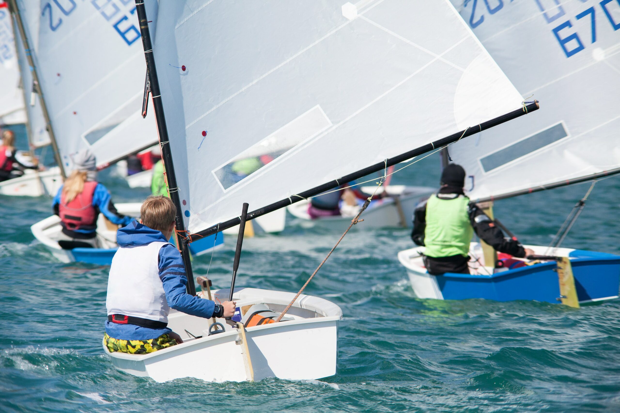 Youth at a sailing regatta