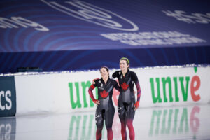 Valerie Maltais, Isabelle Weidemann Canadian long track skaters