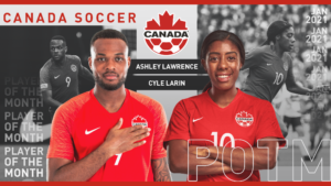 Ashley Lawrence named Canada Soccer Players of the Month