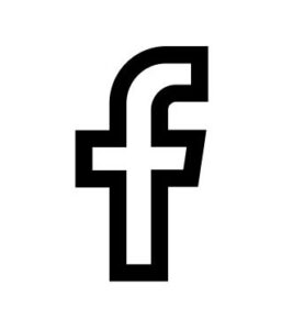 Facebook icon black and white