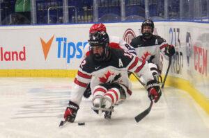 Team Canada competes in Para Ice Hockey action in Ostrava // Équipe Canada participe à un match de para-hockey sur glace à Ostrava