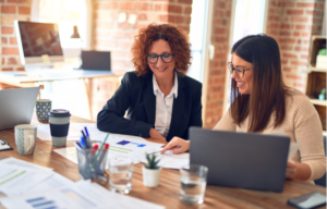 2 women planning 