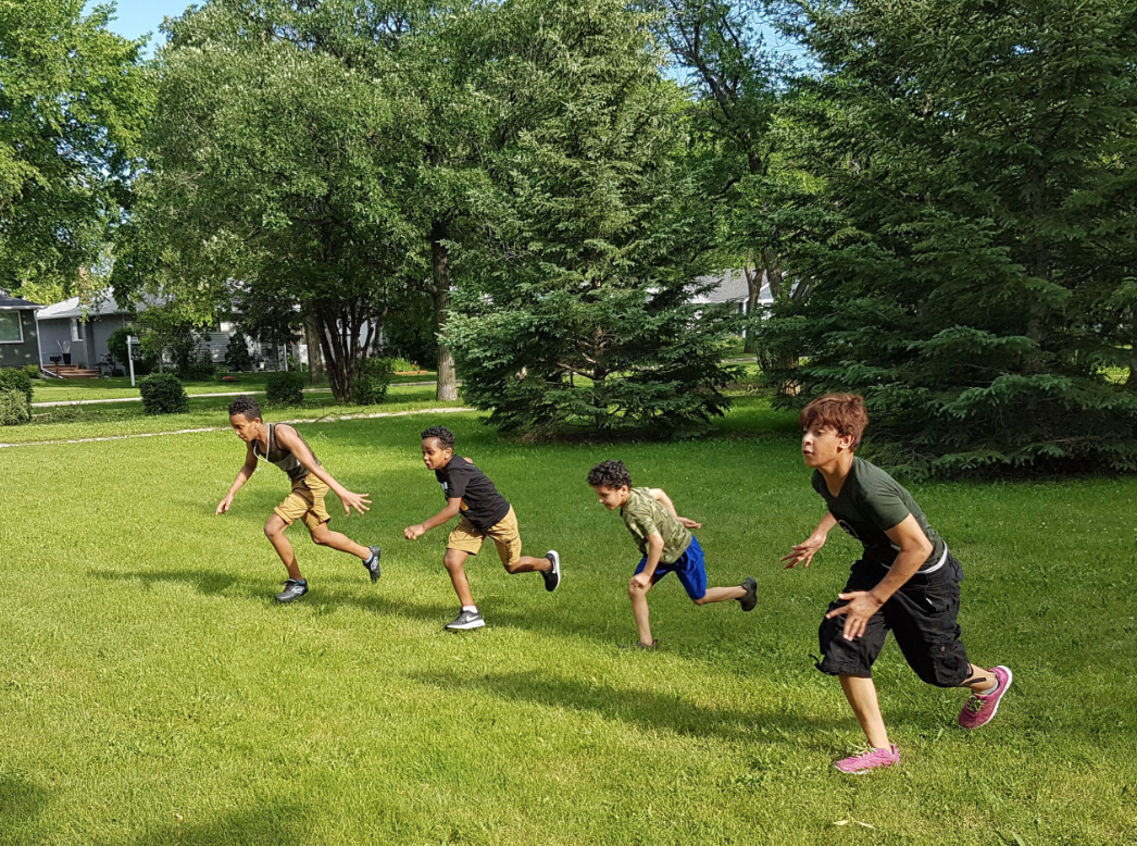 Children playing at Winnipeg Newcomer Sport Academy