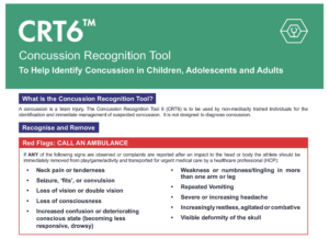 The concussion recognition tool 6